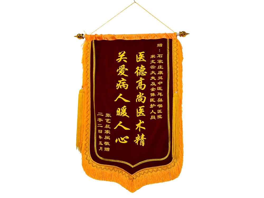 患者赠送给宋文云医师的锦旗