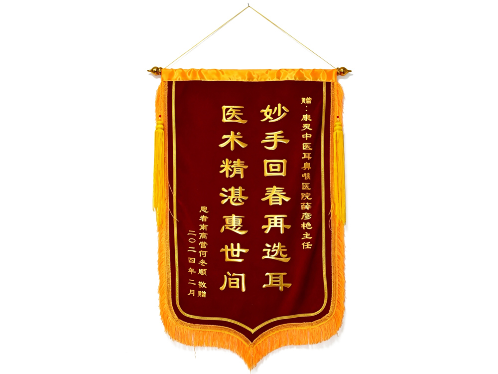 患者赠送给薛彦艳主任的锦旗